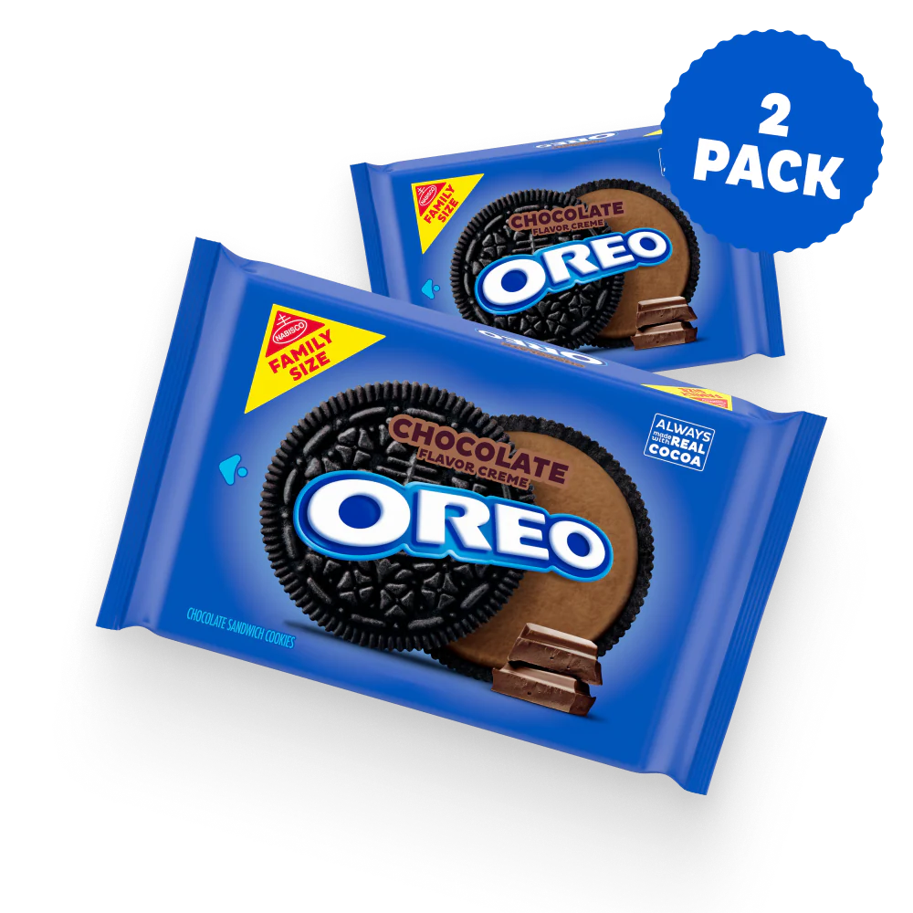 Dark Chocolate Creme Chocolate Sandwich Cookies, Family Size, 2 Pack
