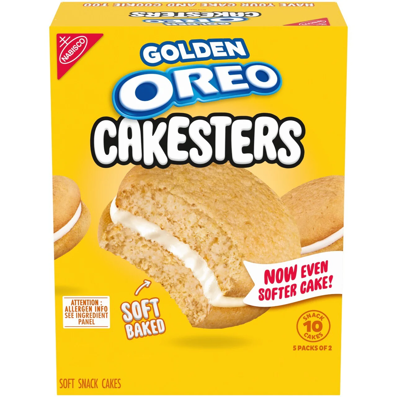 Golden Cakesters Soft Snack Cakes, Snack Packs, 2 Pack - Image 2